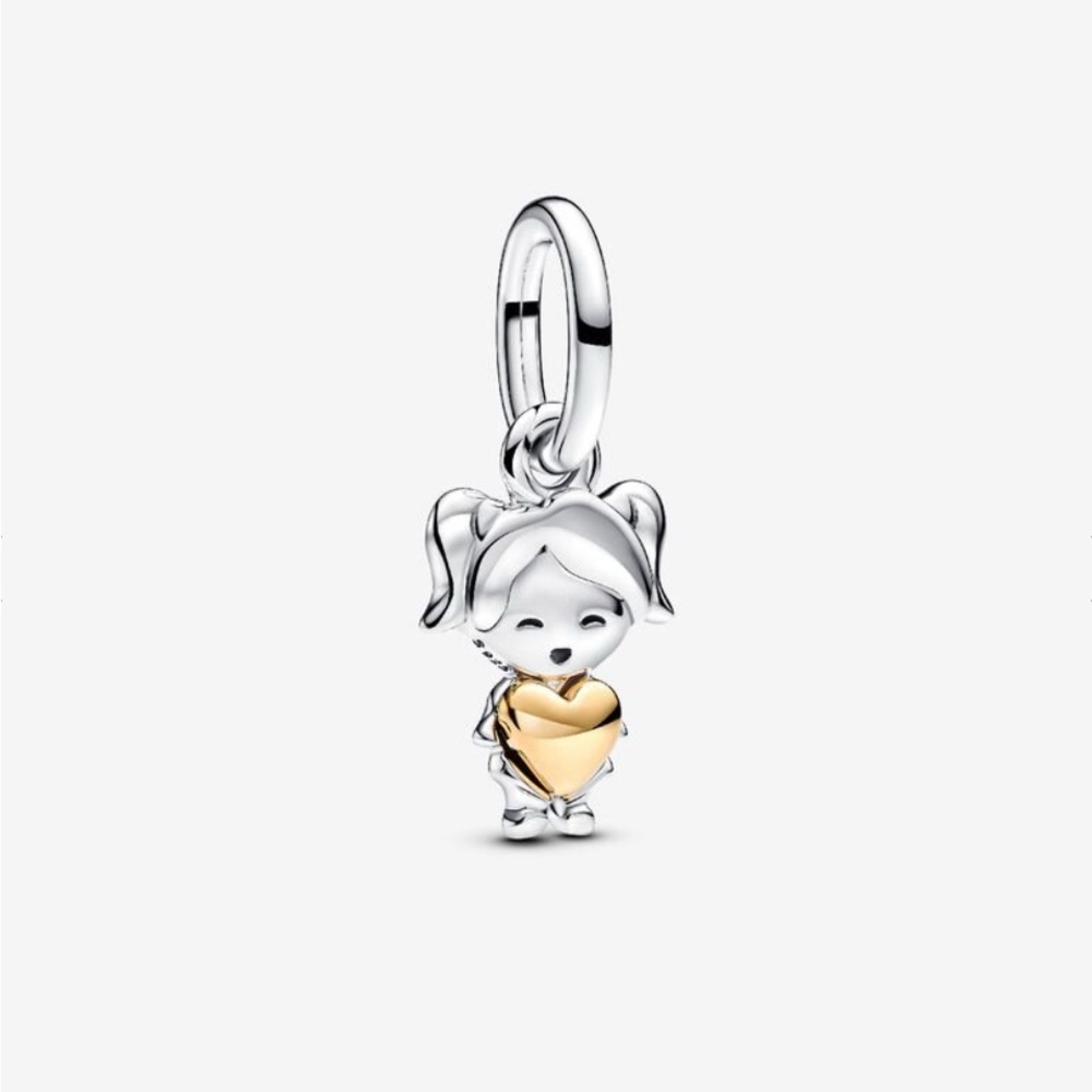 Pandora Happy Girl Dangle Charm
Sterling silver, 14k gold plating